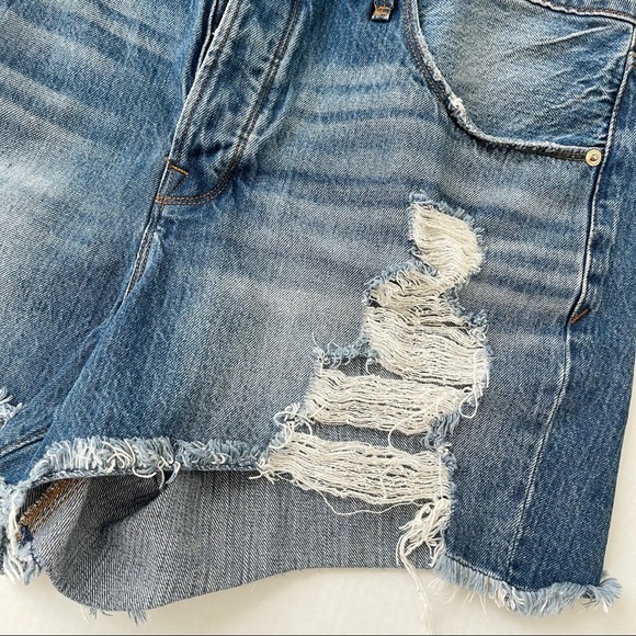 GOOD AMERICAN High Waist Denim Shorts - Picture 2 of 8